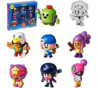 Figurines de collection Brawl Stars | 8 jouets Brawl Stars sur 24 objets de collection dans 1 paquet | 1 figurine mystère rare | Sous licence officielle - Figurines, fournitures de fête, cadeau pour