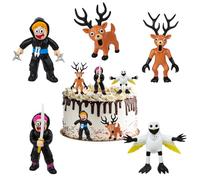 Figurines de Collection de Monstre Cerf, 5pcs Ensemble de Figurines d'action 99 Nuits dans la Forêt, Figurine Articulée Cerf 99 Nuits dans la Forêt, Figurines 99 Nuit-s dans la Fo-rêt pour Fan, Enfant