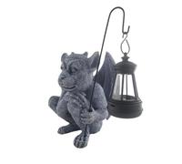 Figurines de collection de sculpture d'Halloween - 1 unité Gargouille | Statue de jardin, décoration extérieure, statues solaires gothiques, décoration de maison, ornement de paysage professionnel, ma