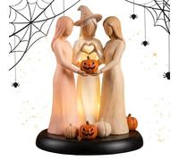 Figurines De Collection De Trois Soeurs De Résine Avec L'affichage Saisonni
