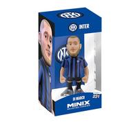 Figurines de collection Minix 12 cm - Figurines de football sous licence officielle de la série A - Choisissez vos étoiles Nerazzurri préférées (Federico Dimarco)