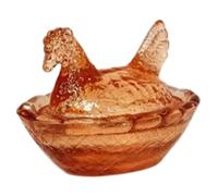 Figurines de collection, poule sur nid, mini poules en verre sur nids, figurines de collection, décoration d'intérieur mignonne et charmante pour panier Pâques pour amis, amoureux la famille, o