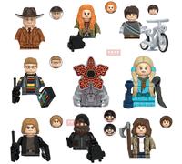 Figurines de construction et briques de jeu Enlighten Dustin, Mike, Lucas, Will, Eleven du film Horrible Film à l'envers pour enfants GH0724