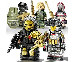 Figurines de construction militaires, modèle de soldat agent spécial Dragon Opération Red Wolf, jouet de briques à assembler soi-même pour collection SJZ-E