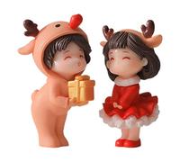 Figurines de couple miniatures - Couple d'amoureux miniatures | Décorations de gâteaux avec poupées miniatures | Figurines en miniatures de conjoint, ornements de paysage, figurines de dessins animés