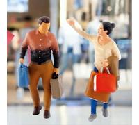 Figurines De Courses En Résine 1/64, Modèle Architecture, Micro Paysage, Jouets Pour La Construction Et La Disposition