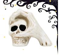 Figurines de crâne d'Halloween, crânes décoratives avec mains de mort, mort