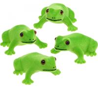 Figurines de décoration de grenouille floquées pour une décoration de table joyeuse et des idées de bricolage