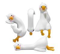 Figurines de décoration pour moniteur d'ordinateur, 4 pièces Geese Picture Frame Decorations - 2.7x2.7x5.5cm Animals Figurines | Accessoires de décoration pour la maison Bedroom Study Room Workplace
