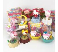 Figurines De Dessin Animé Kt Cat, 8 Pièces/Ensemble, Poupées Adorables, Ornements, Jouets Kawaii, Modèle De Forêt Moonlight Pour Filles, Cadeau Pour Enfants