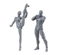 Figurines de dessin modèle 2 pièces, 5.91 pouces, figurine d'action masculine et féminine, Mannequin de dessin posable pour artistes