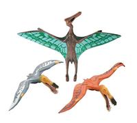 Figurines De Dinosaures Jurassic Anhanguera Pterosauria En Pvc, 3 Pièces/Lot, 3 Couleurs, Modèle D'Action, Poupée Animal, Jouet Pour Bébé, Cadeau Pour Enfants