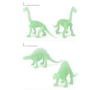 Figurines de Dinosaures Lumineuses, Ensemble de 12 Pièces, Haute qualité, Taille Modérée, Convient aux 3 Ans et Plus, Squelettes de Dinosaures Lumineux pour Les Jeux Scientifiques (12