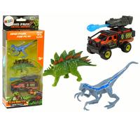 Figurines de dinosaures Voiture avec kit de fusées