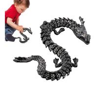 Figurines de Dragon Chinois Fidget, Dragon Chinois imprimé en 3D Simulation | Dragon chinois Modèle de collection de simulation de créature mythique, décora