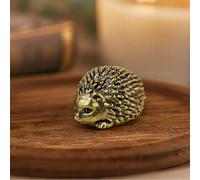 Figurines de hérisson en laiton, mini statue d'animal pour bureau, étagère, décoration d'automne