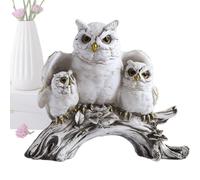 Figurines de hibou, statue de hibou, décoration de jardin de hiboux d'extérieur | Décoration extérieure mignonne, statue de jardin, sculpture animale, statuette en résine moderne, accessoires