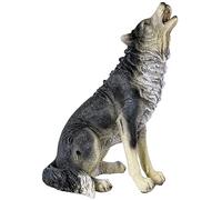 Figurines de Jardin, Loup Noir parlera, Ornement d'extérieur en résine, décoration pour Patio, pelouse, Cour, Maison, entrée, Couloir, Cadeau Fantaisie