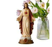 Figurines de Jésus, 20 cm, statue religieuse de Jésus-Christ, pour la maison, le salon, le bureau, l'étagère, le jardin, la cour, les fêtes en plein air, les pendaisons de crémaillère