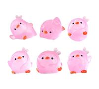 Figurines de - Jolies Statues Miniatures de | Figurine Animal Glow in-The Dark - Ornements de Pot de Jardin 6 pièces - Sculptures d'animaux Lumineuses pour la Maison, Le