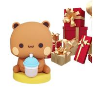 Figurines de jouets pour ours - Statues Bear | Figure Anime Mini Toy Comic Collector's Article Ornements de bureau de dessin animé à, cadeaux de fête figure à la main