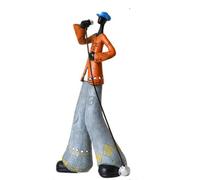 Figurines de joueur de groupe de jazz vintage - Statues de musicien rétro en résine, décoration de bureau pour la décoration d'intérieur et de maison (chanteur d'âme)