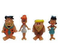 Figurines De La Famille Flintstone Ensemble De 4 Fred Wilma Barney Betty 6Cm