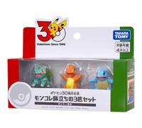 Figurines De L'Anniversaire Des 30 Ans De Pokemon Moncolle 3 De La Region Kanto