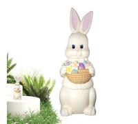 Figurines de Lapin de Pâques en Résine,Décorations de Printemps Drôles et Décoratives pour la Maison,Figurines de Lapin pour la Décoration | Maison Salon Bureau Extérieur Jardin Cour Véranda Fête