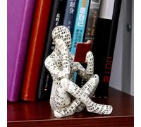 Figurines de Lecture pour Femme, Figurine de Lecture en pulpe - Sculpture esthétique de Style penseur, Statue de Lecture, Figurine Abstraite Qui ne se décolore Pas pour la Maison, la Chambre,