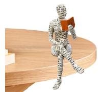 Figurines de Lecture pour Femme, Figurine de Lecture en pulpe - Sculpture esthétique de Style penseur, Statue de Lecture, Figurine Abstraite Qui ne se décolore Pas pour la Maison, la Chambre,