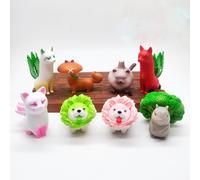 Figurines De Légumes, Plantes Elfe, Poupée, Animal, Écureuil, Renard, Chien, Mouton, Maïs, Radis, Chou, Ail, Champignon, Cadeaux