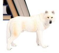 Figurines de loup,Modèle de loup sauvage simulé - Figurine d'action animale pour Collection d'animaux jouet éducatif décoration de gâteau cadeau d'anniversaire de noël pour les tout-petits