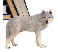 Figurines De Loups Jouet | Modèle Réaliste De Loup Sauvage | Figure d'action pour | Jouet De Collection Cake Wolf | Figure Éducative De La Faune pour Les De 3 À 5 Et 6 an