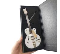 Figurines De Mini Saxophones Guitare Électrique Miniature De Collection en Bois 18 Cm avec Support Modèle(7)