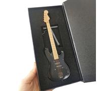 Figurines De Mini Saxophones Guitare Électrique Miniature De Collection en Bois 18 Cm avec Support Modèle(9)