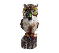 Figurines de nain de hibou, décoration de jardin de nain de hibou | Figurine de hibou en résine d'extérieur, Sculpture de hibou | Figurine d'animal réaliste en résine, Statue de hibou, pour décoration