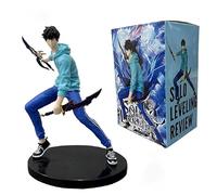 Figurines de nivellement de l'anime Solo - Sung Jinwoo Cha Hae-In Igris Antares Beru S Rank Manwa Statues Katanas Aura Rare Objets de collection pour les fans de nivellement Solo (Casual Sung Jinwoo