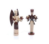 Figurines de Noël Ange Et Bergmann Nature Hauteur Environ 15cm Neuf Bois D'Anges