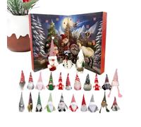 Figurines de Noël - Calendrier de l'Avent pour Noël,Jouet Lutin Calendrier Décorations Festives pour Maison Célébration Hivernale Table de Chevet