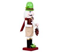 Figurines de Noël en bois représentant un soldat Casse-Noisette, conçues par un vigneron, pour jeunes, cheminée, table à manger, figurines festives artisanales avec détails, décoration de fête pour