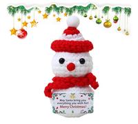 Figurines de Noël miniatures, figurines à collectionner miniatures | Belles figurines décoratives au crochet de soutien émotionnel - Petites décorations de bureau figurines décoration de la maison p