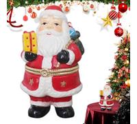 Figurines de Père Noël, décorations de Noël | Figurine de Père Noël | Boîte décorative Père Noël | Décoration de Père Noël, boîtes de Noël, figurines de Noël pour bijoux, clés, petit garçon
