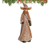 Figurines de Père Noël en résine, figurines en résine, statues de Noël, décorations de table amusantes faites à la main, figurines réalistes de Père Noël pour E
