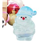 Figurines de Père Noël qui brillent dans le noir, mini décorations de Noël en résine, petites figurines miniatures vacances avec un design détaillé clair pour jardin féerique, décoration d'intérieur,