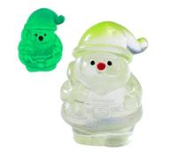 Figurines de Père Noël qui brillent dans le noir, mini décorations de Noël en résine, petites figurines miniatures vacances avec un design détaillé clair pour jardin féerique, décoration d'intérieur,