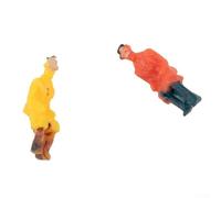 Figurines de personnes assises à l'échelle 1:87 - Lot de 100 pièces pour tracés de train, dioramas, wagons, bus et décoration de scène de jardin - Mini en plastique (100 pièces)