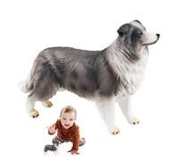Figurines de petits animaux - Série de modèles de chiots réalistes, miniatures de chiens Collie | Figurine de précision, modèle miniature d'animal, structure de série de caractères, unité, émulation d