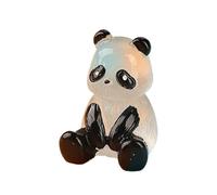 Figurines de petits pandas,figurines de mini pandas | Figurines d'animaux portables qui brillent dans le noir - de panda en résine peintes à la main pour les collègues de la famille et des a