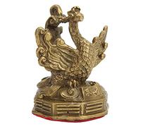 Figurines de Phénix, Statue de Phénix en Laiton Sculpture Feng Shui Chance Phoenix Figurines Décoratives pour la Collection de Décoration de la Maison